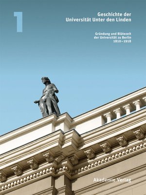 cover image of Geschichte der Universität Unter den Linden